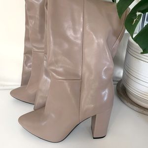 Call It Spring High Heeled Vegan Leather Boots